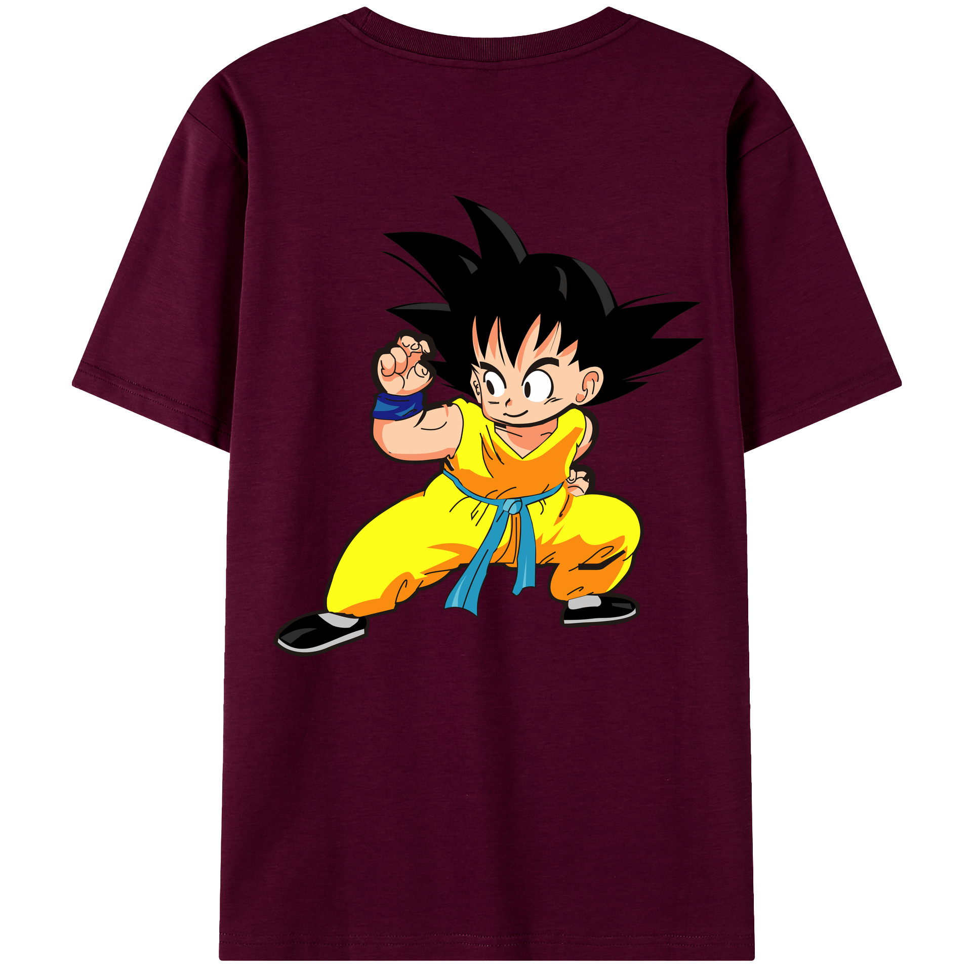 （画像用） ドラゴンボール 孫悟空（そん ごくう）Son Goku カカロット DRAGON BALL Kakarotto レディース半袖Tシャツ(バックプリント)